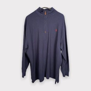 Men's Polo by Ralph Lauren 1/4 Zip Sweater (3XB)